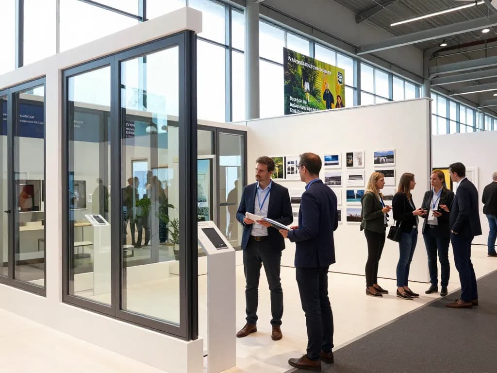 Ausstellungsraum der Fensterbau 2026, der sich auf innovative Fensterlösungen und professionellen Austausch konzentriert.