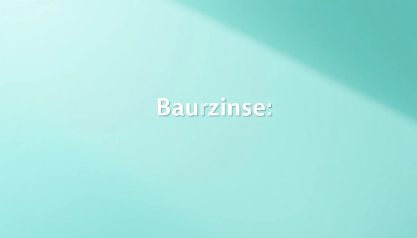 Grafik zu aktuellen Bauzinsen, die wichtige Zinssätze und Trends anschaulich darstellt.