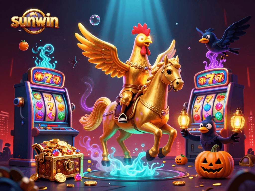 Engage with the sunwin casino experience featuring vibrant slot elements in a captivating fantasy.