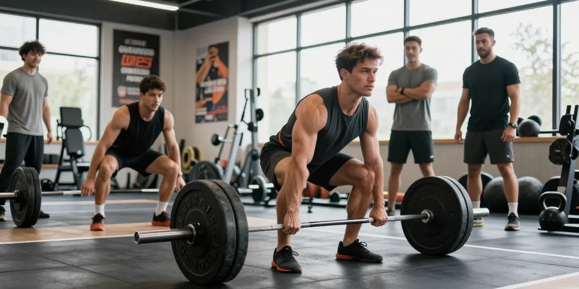 Strong man training with Unique Pharma Steroids during a gym session.