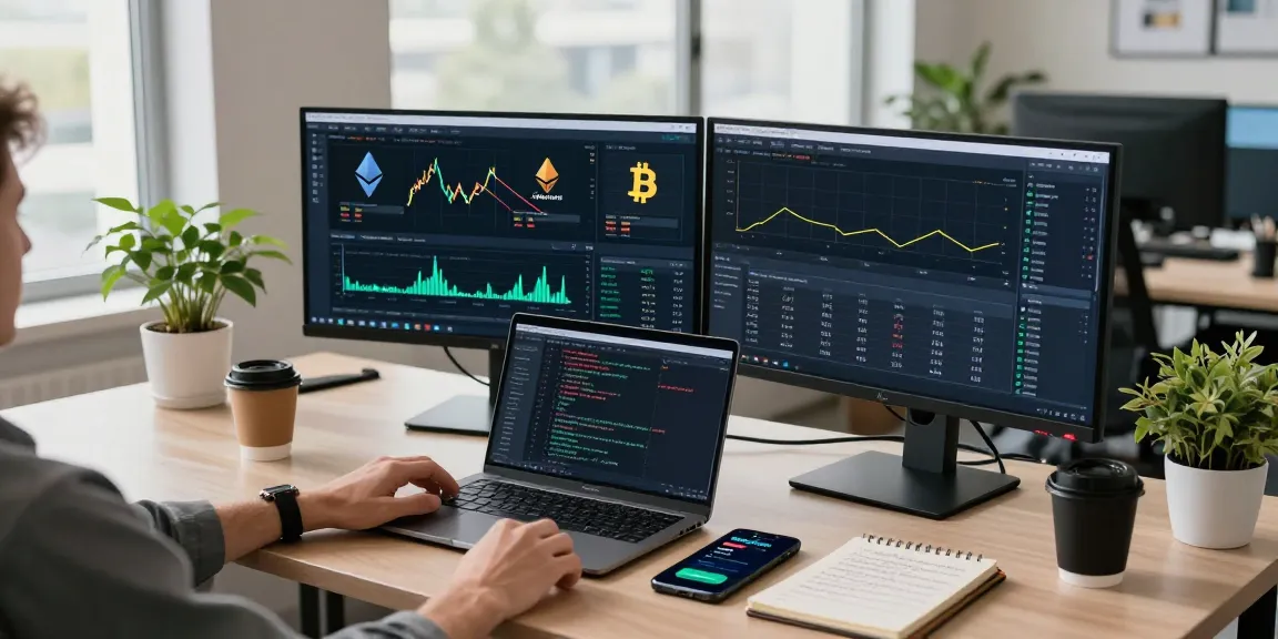 Hitpaw Edimakor im modernen Krypto-Handelsumfeld mit Echtzeit-Preischarts und Wallet-Management-Tools.