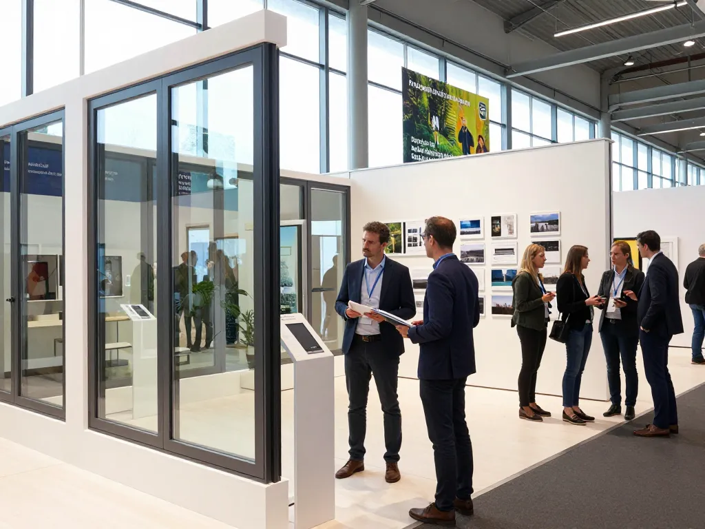 Ausstellungsraum der Fensterbau 2026, der sich auf innovative Fensterlösungen und professionellen Austausch konzentriert.