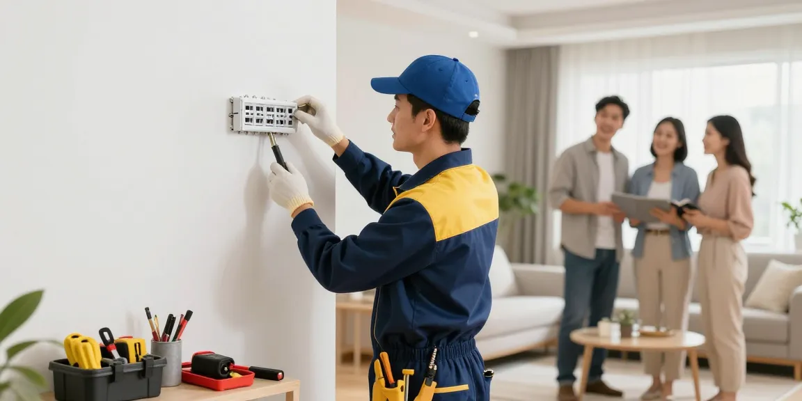 Professioneller Elektriker Hildesheim bei der Arbeit - lokaler Dienstleister für Elektroinstallation und Reparaturen.
