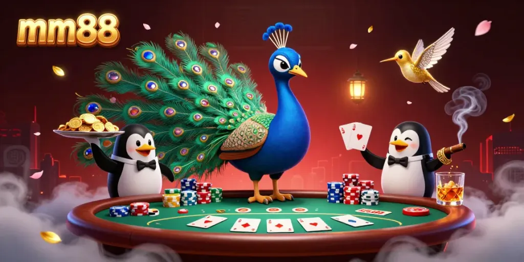 Experience high-stakes gameplay with mm88 featuring vibrant casino elements and characters.