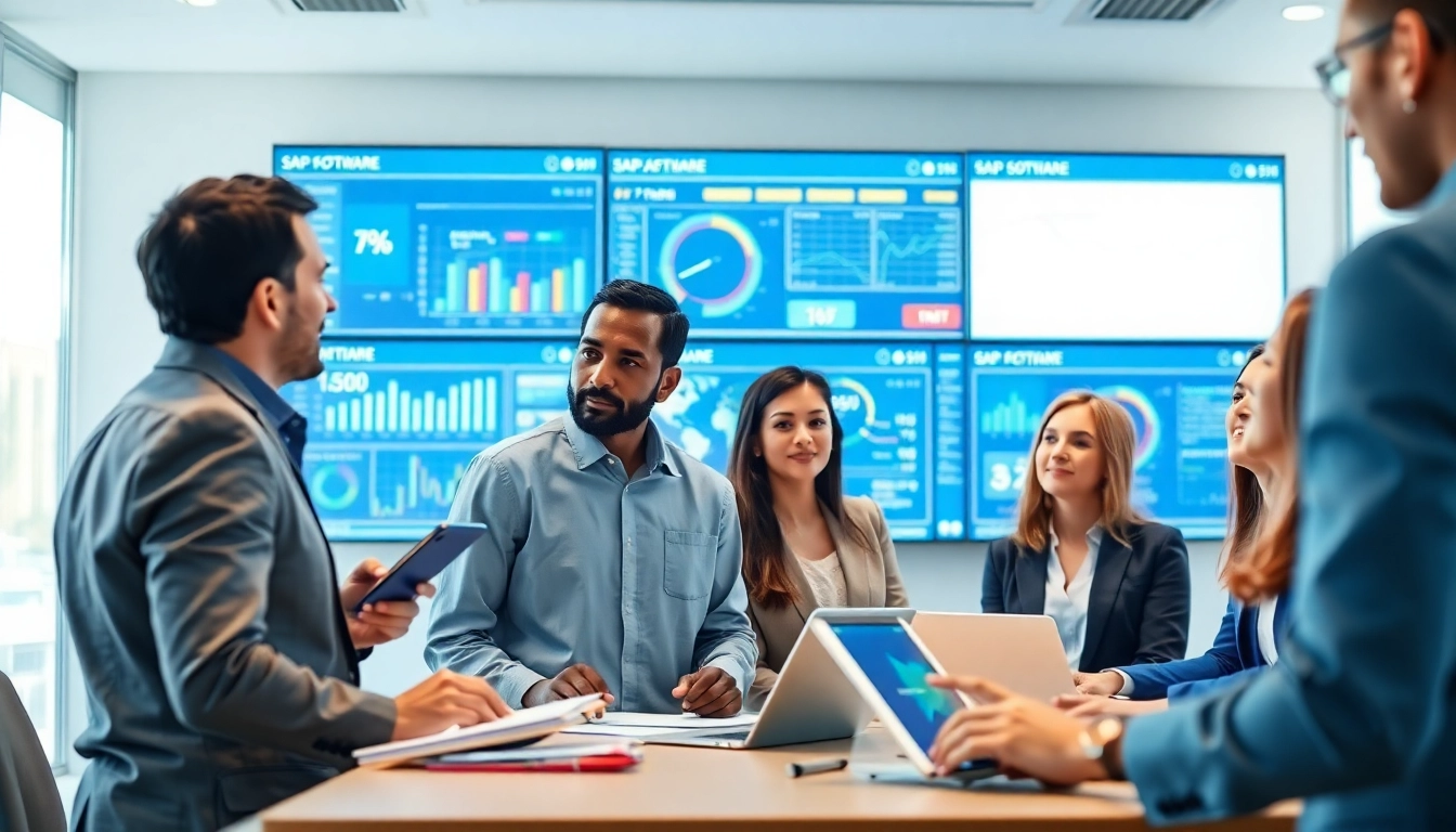 Analyse der SAP ERP-Software durch ein professionelles Team in einem modernen Buero