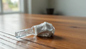 Fläschchen mit Kolloidales Silber 100 ppm, eine natürliche Lösung in reinster Form zur Förderung der Gesundheit.