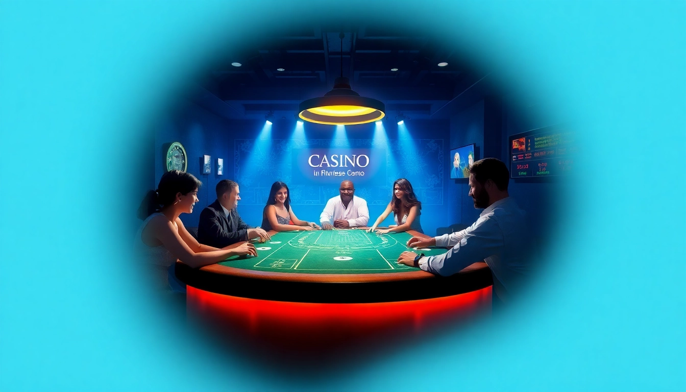 Erleben Sie Spannung im online casino ohne anmeldung mit Spielern an stylischen Tischen, die um den Gewinn kämpfen.