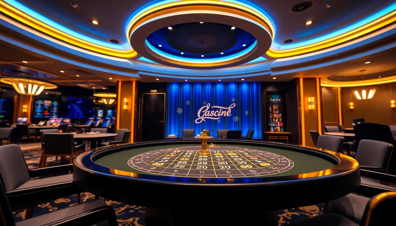 Erlebe aufregende Spiele in Online Casinos Echtgeld mit luxuriösem Ambiente und lebhaften Farben.
