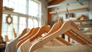 Handcrafted Kleiderbügel vom deutschen Hersteller kleiderbügel, die traditionelle Handwerkskunst in ihrer besten Form zeigen.