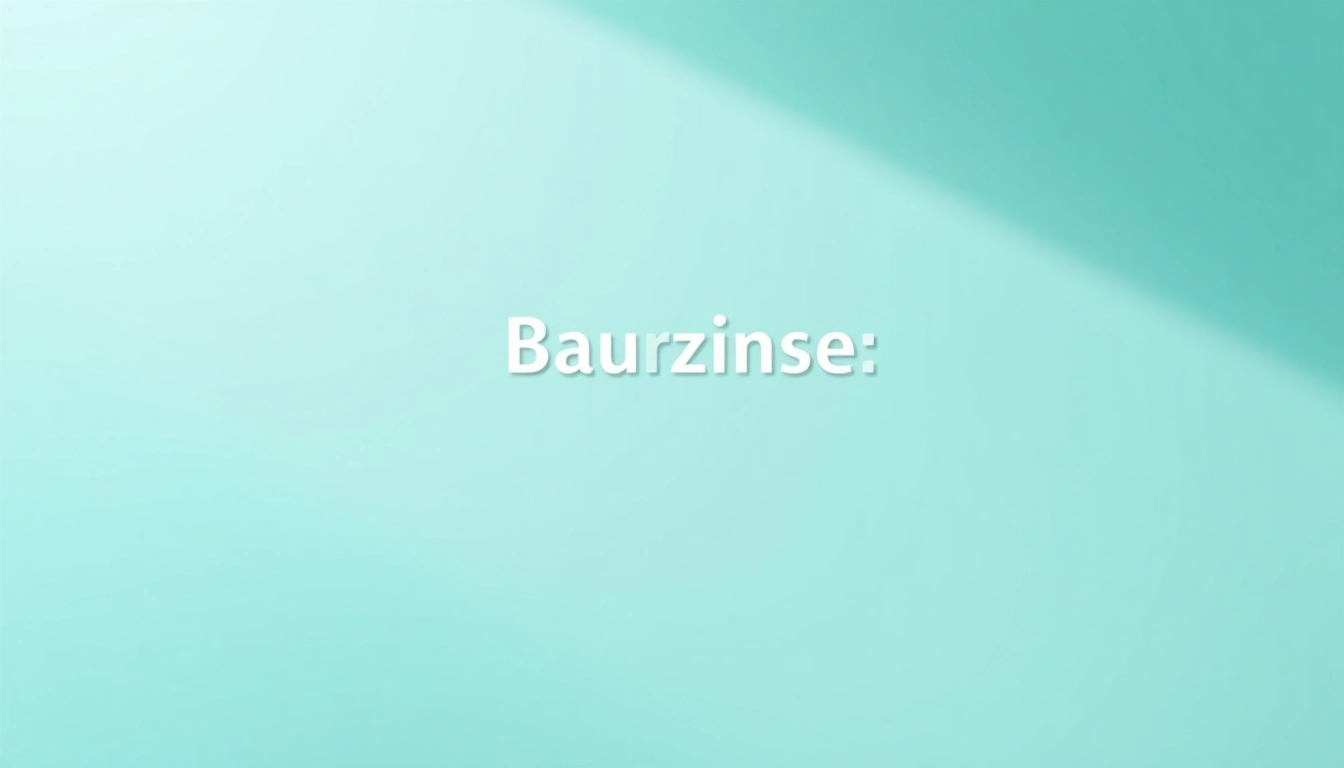 Grafik zu aktuellen Bauzinsen, die wichtige Zinssätze und Trends anschaulich darstellt.