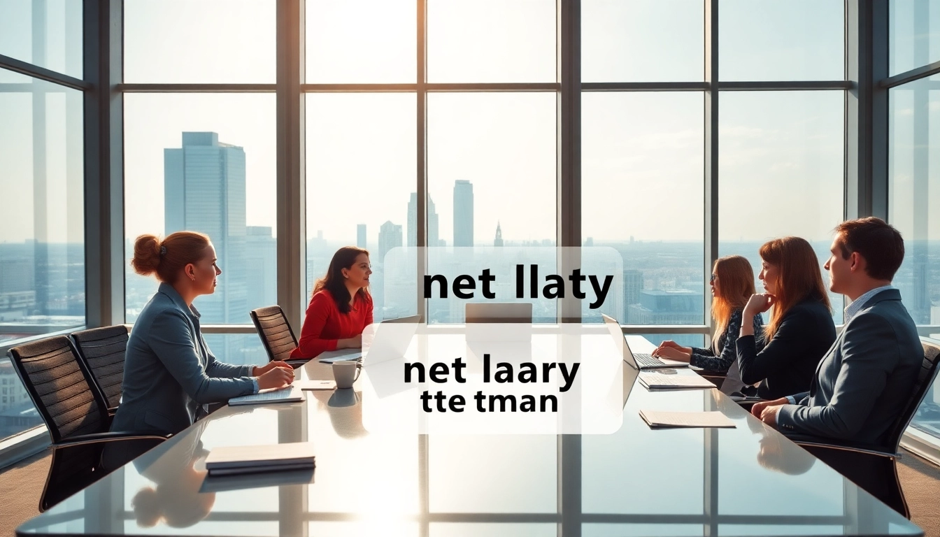 Explore the net salary in Germany displayed on a financial projection chart in a modern office setting.