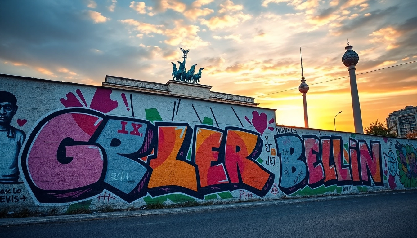 Erleben Sie beeindruckendes Graffiti Berlin mit urbaner Kunst an Wänden, die das Stadtleben widerspiegeln.