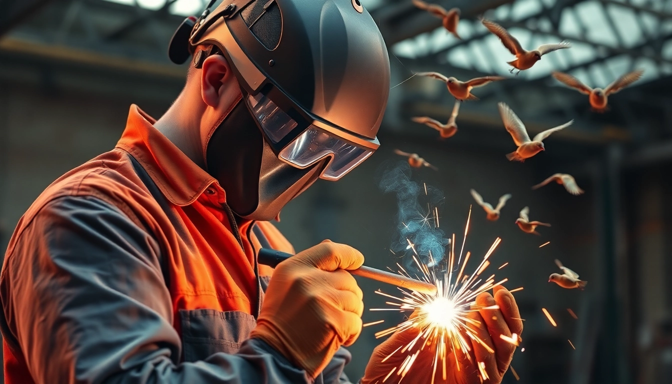 Felge schweißen München: Mechaniker arbeitet sorgfältig an einer beschädigten Aluminiumfelge.