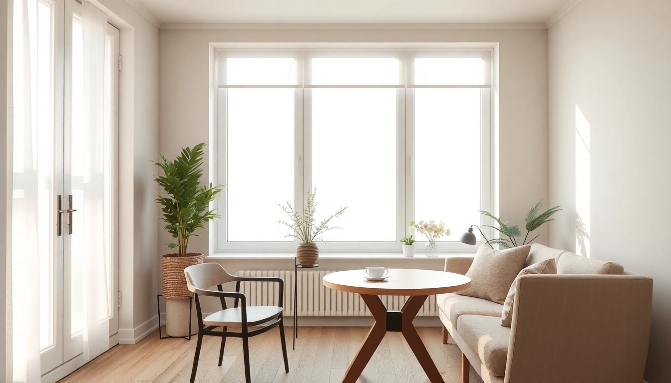 Wabenplissee in einem stilvollen Raum, der Eleganz und Komfort ausstrahlt.