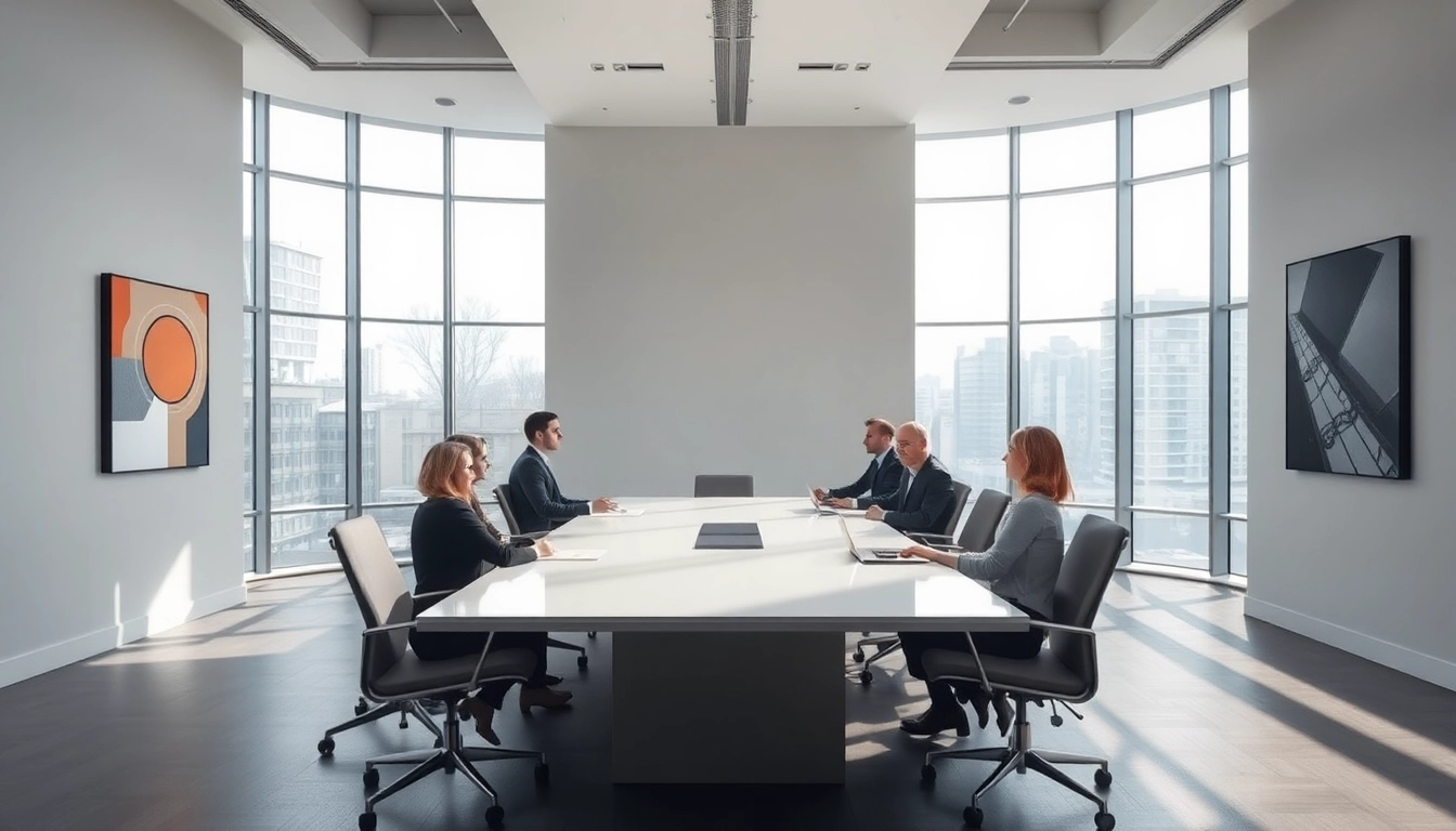 Headhunter Düsseldorf: Professionelle Rekrutierungsszene in einem modernen Büro