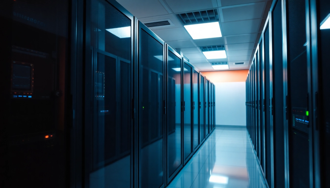 Windows Server 2025 Standard 24-Core Lizenz in einem modernen Serverraum mit Hochtechnologie.