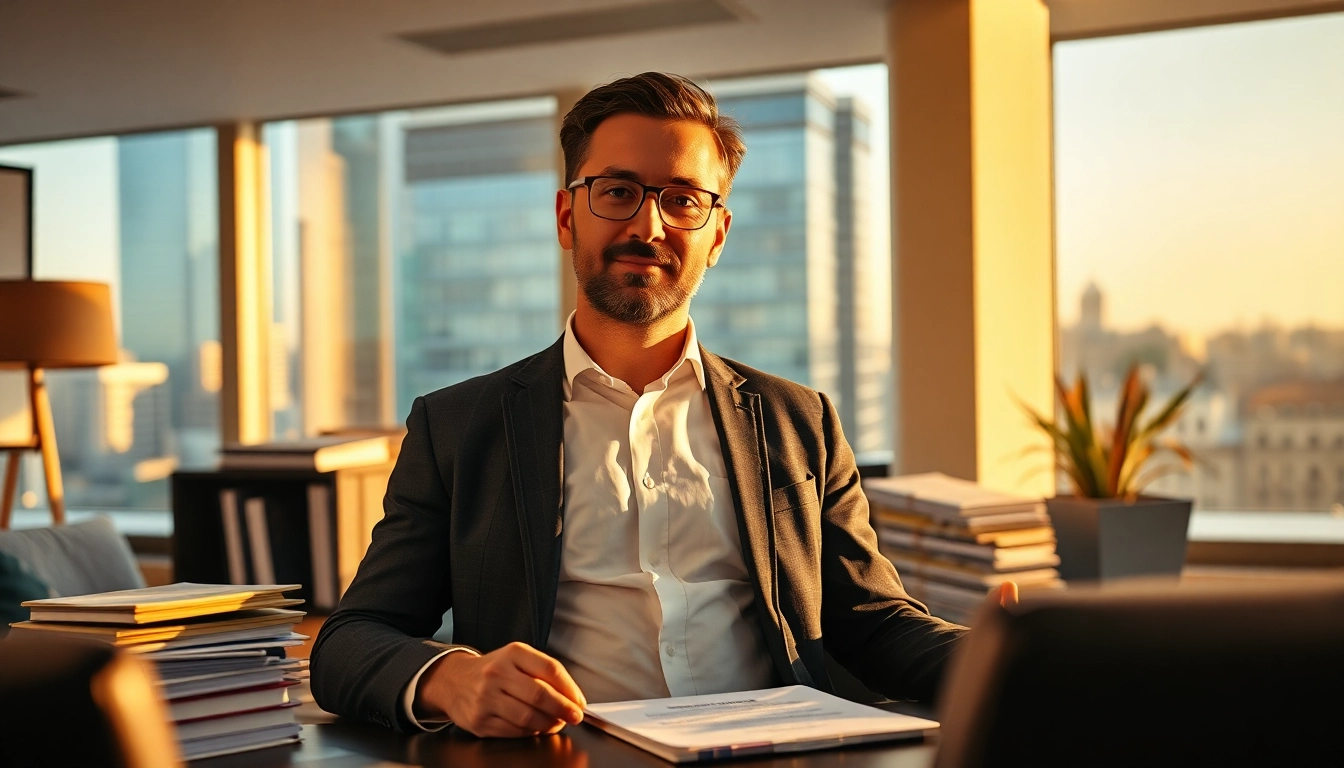 Headhunter Gastronomie beim professionellen Gespräch mit Arbeitgeber im eleganten Büro.