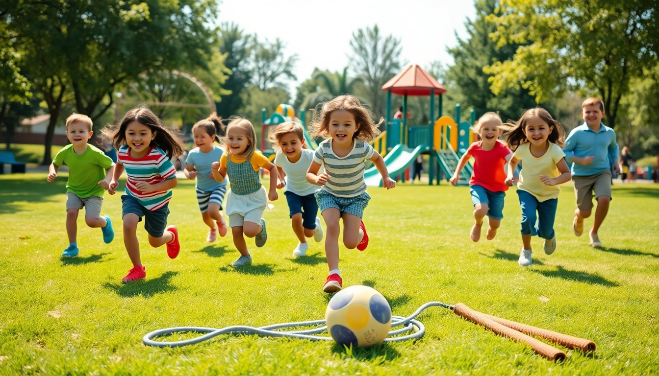 Bewegungsspiele mit Kindern im Park erleben, Details jetzt lesen fuer kreative Ideen.
