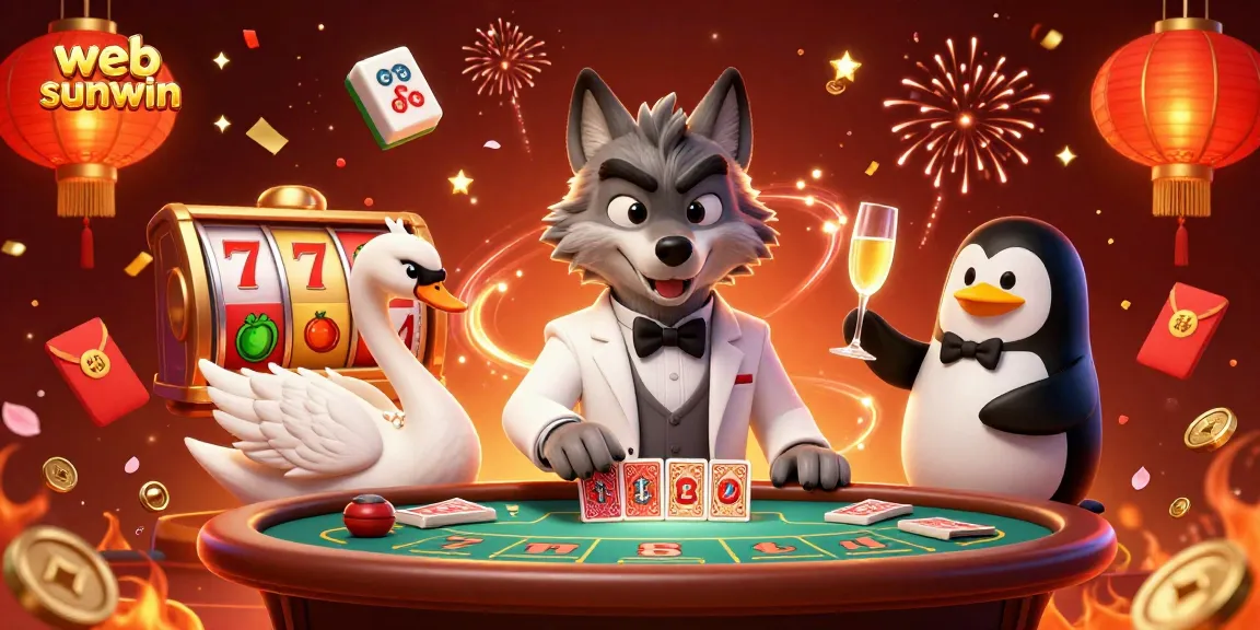 Experience thrilling gameplay and excitement at web sunwin with lavish casino characters and festive elements.