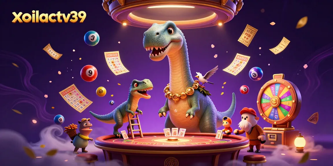 Experience thrilling play at xoilactv39 with a vibrant casino scene featuring interactive lottery elements.